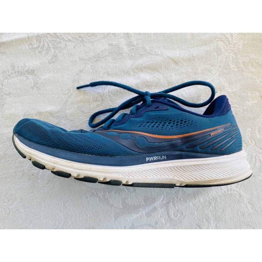 Saucony Ride 14 Form‎ Fit Shoes Women's Blue Athletic Sneakers Lace Up Size 9